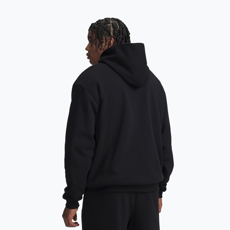 Кофта чоловіча Under Armour Icon Heavyweight Terry Hoodie ultimate black/ultimate black 2