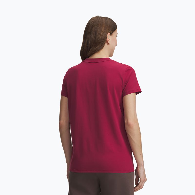 Футболка жіноча Under Armour Rival Core claret/white 2
