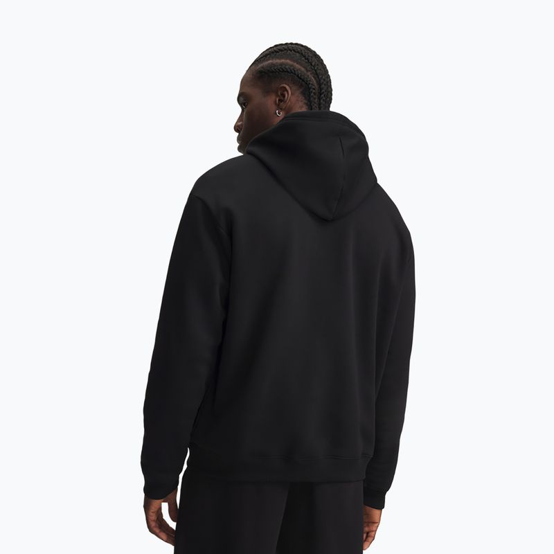 Кофта чоловіча Under Armour Rival Fleece Hoodie ultimate black/white 2