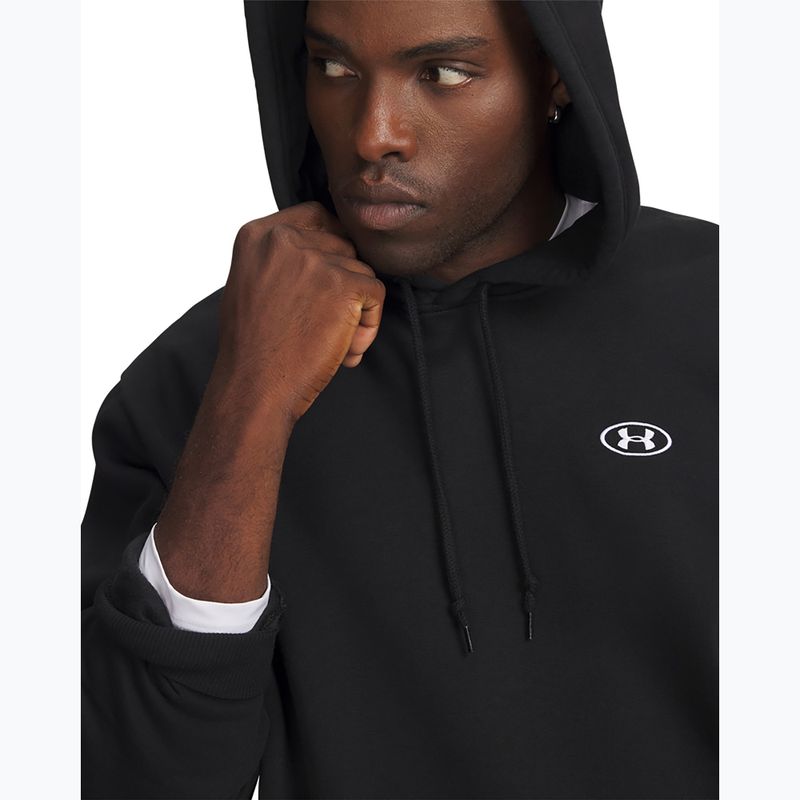 Кофта чоловіча Under Armour Rival Fleece Hoodie ultimate black/white 3