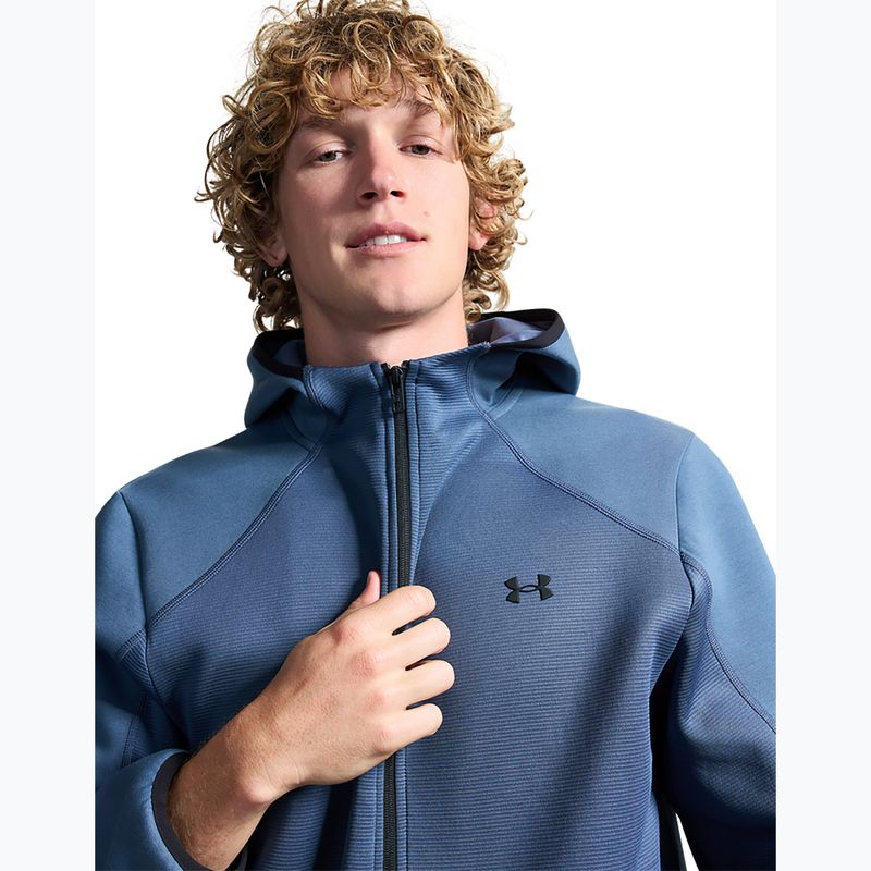 Кофта тренувальна чоловіча Under Armour Unstoppable Fleece downpour gray/black 5
