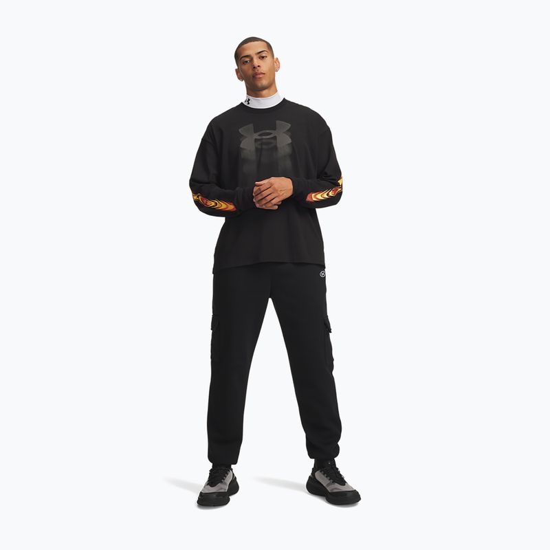 Штани чоловічі Under Armour Rival Fleece Cargo ultimate black/white 2