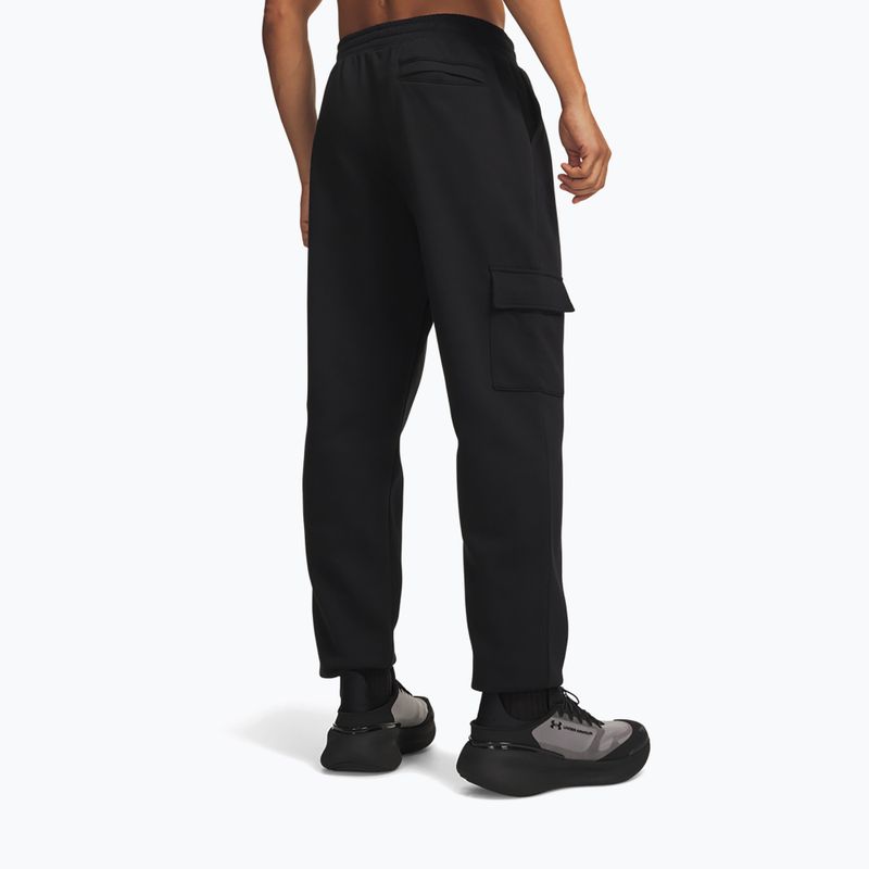 Штани чоловічі Under Armour Rival Fleece Cargo ultimate black/white 3