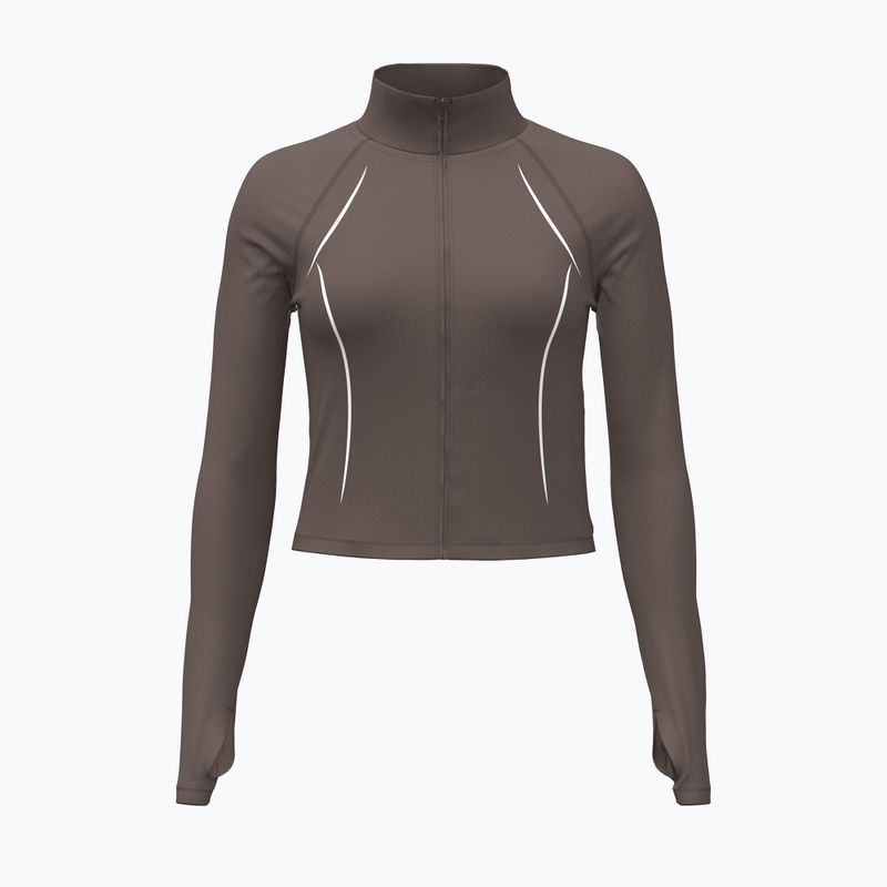 Кофта тренувальна жіноча Under Armour Meridian Contour Full Zip peppercorn/white/peppercorn