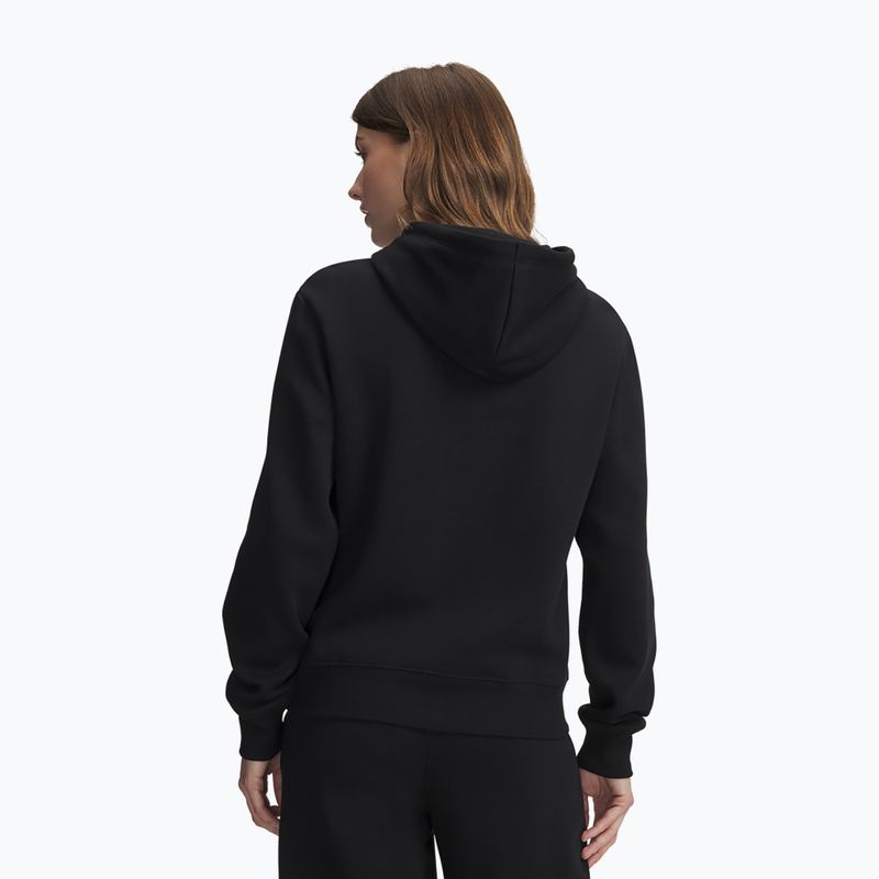 Кофта жіноча Under Armour Rival Fleece Hoodie ultimate black/white 2