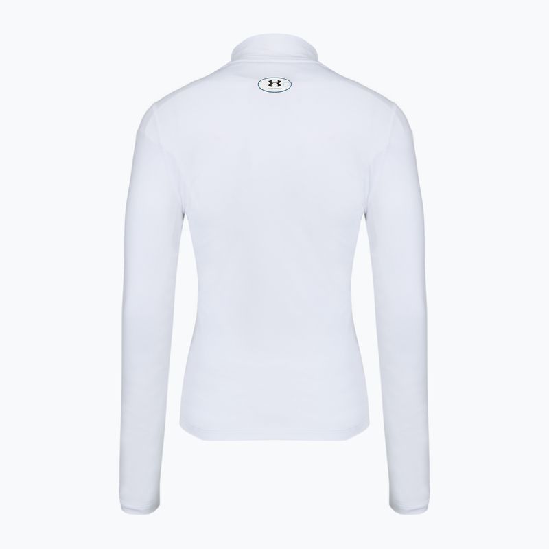 Лонгслів для тренувань жіночий Under Armour ColdGear Mock LS white/halo gray 5