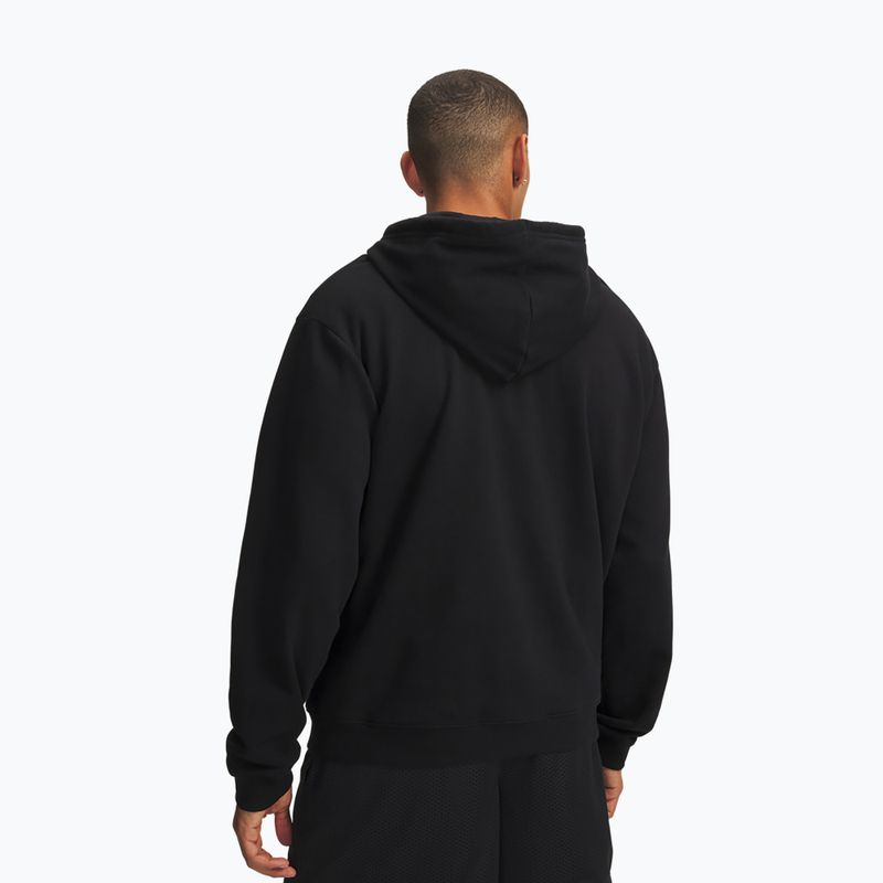 Кофта чоловіча Under Armour Rival Fleece Full Zip ultimate black/white 2