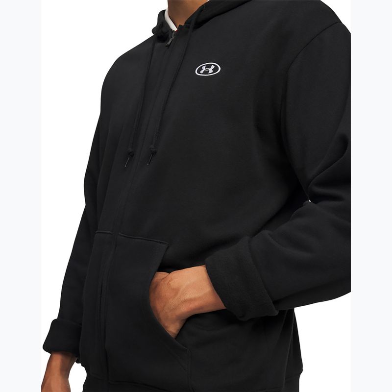 Кофта чоловіча Under Armour Rival Fleece Full Zip ultimate black/white 3