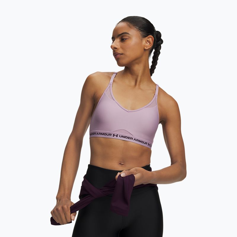 Бюстгальтер для тренувань Under Armour Crossback Low mauve pink/purple echo