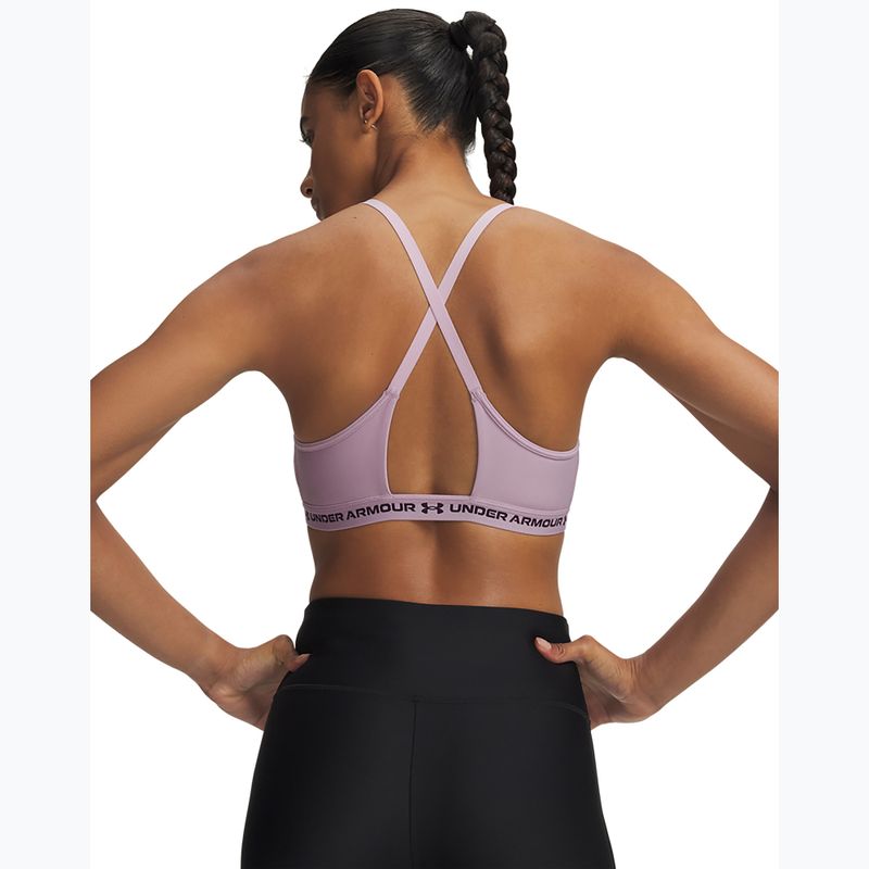 Бюстгальтер для тренувань Under Armour Crossback Low mauve pink/purple echo 2