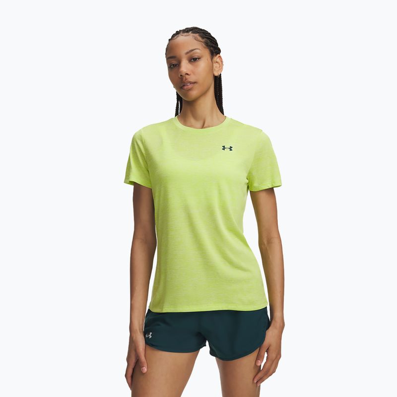Футболка для тренувань жіноча Under Armour Tech Twist green citrine/arden green