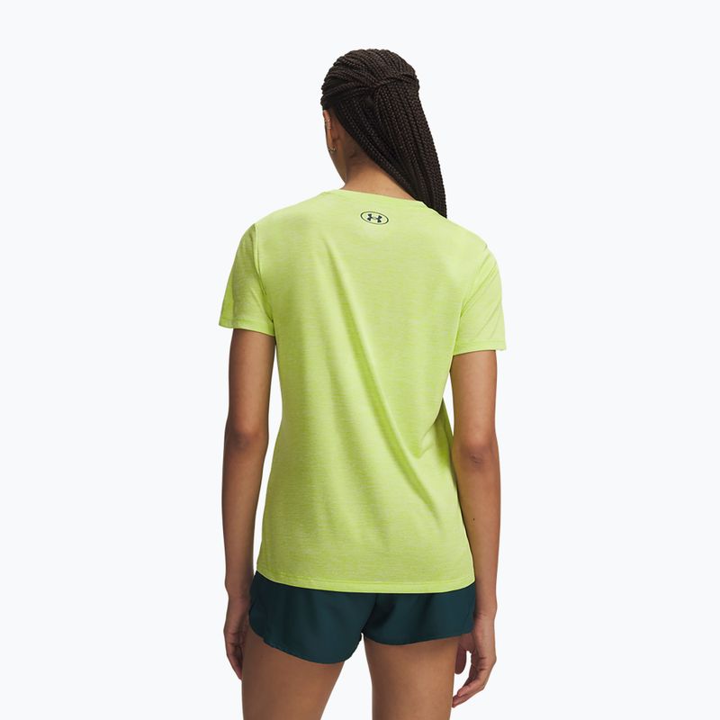 Футболка для тренувань жіноча Under Armour Tech Twist green citrine/arden green 2