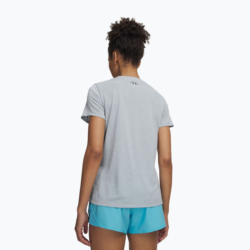 Футболка для тренувань жіноча Under Armour Tech Twist blue fog/downpour gray 2