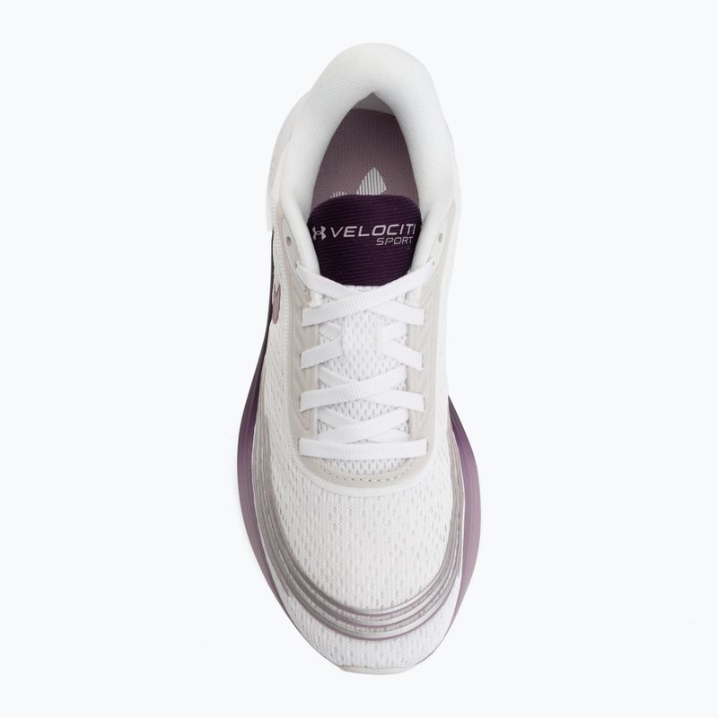 Кросівки для бігу жіночі Under Armour Velociti Sport white/purple echo/mauve pink 5
