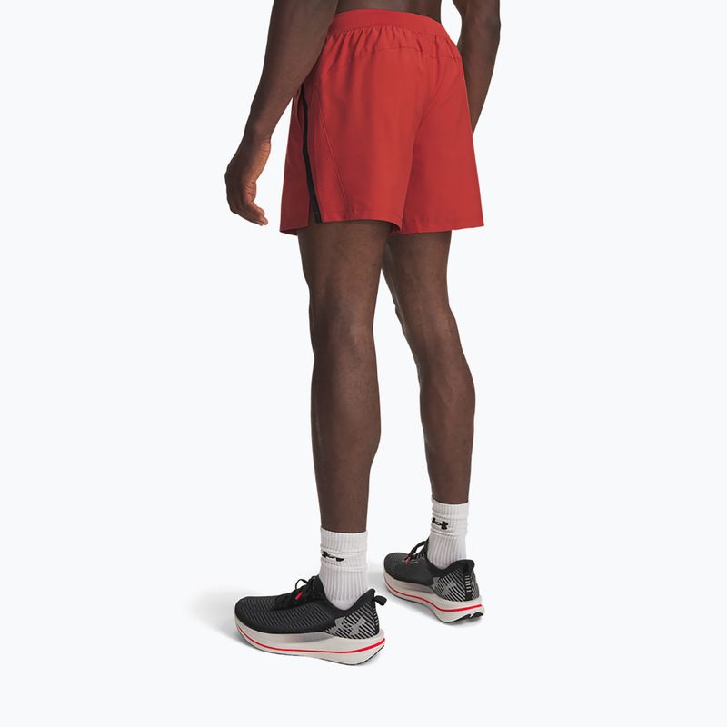 Шорти для бігу чоловічі Under Armour Launch 5" Shorts heritage red/black/reflective 3