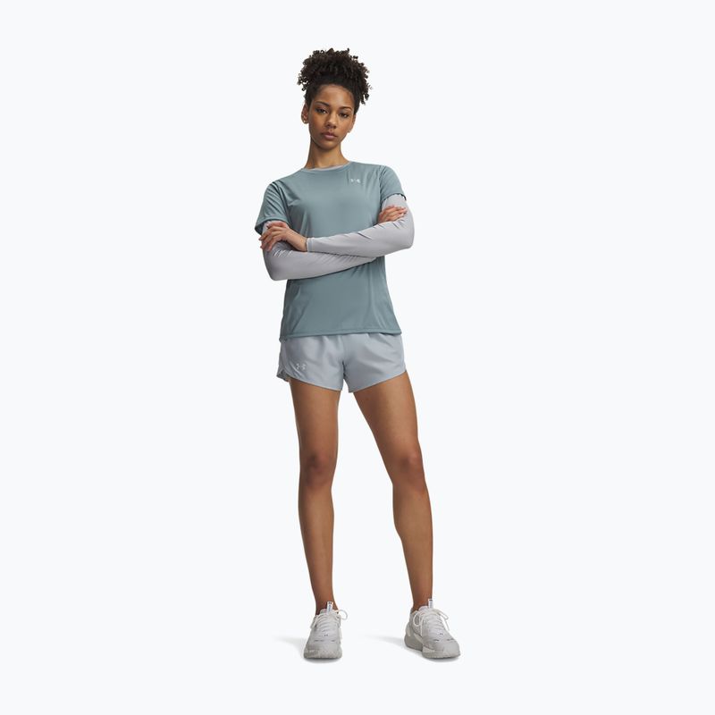 Шорти для бігу жіночі Under Armour Fly By 3" Shorts blue fog/blue fog/reflective 2