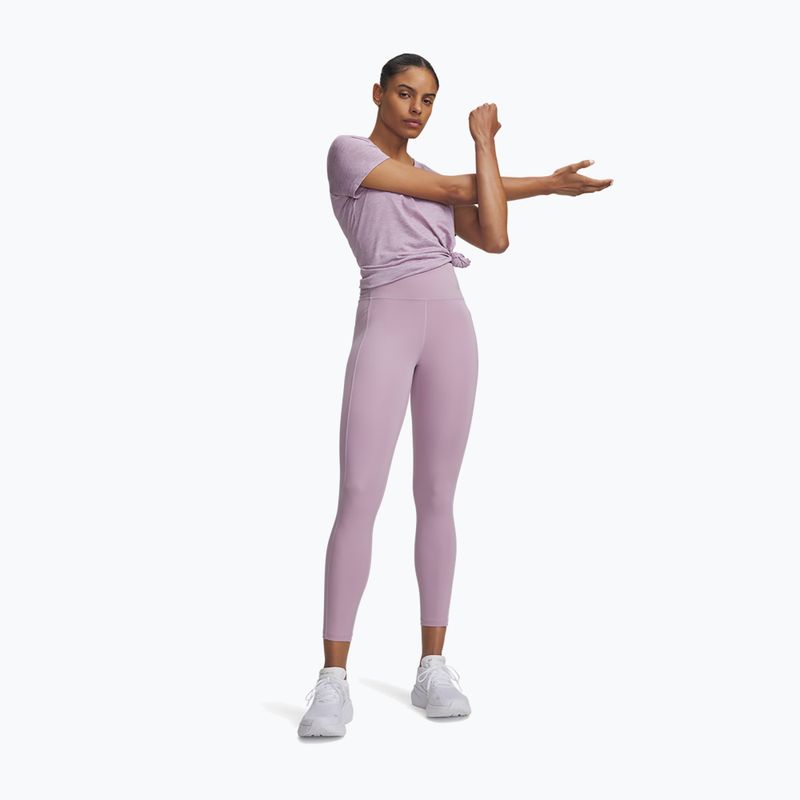 Лосини для бігу жіночі Under Armour Velociti Ankle Tights mauve pink/reflective 2