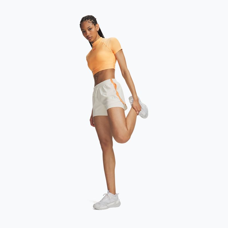 Шорти для бігу жіночі Under Armour Velociti Pro 4" 2N1 Shorts stone/reflective 2