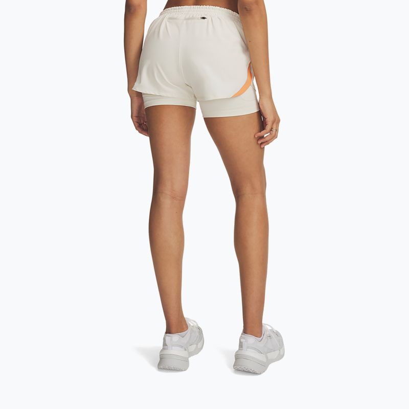 Шорти для бігу жіночі Under Armour Velociti Pro 4" 2N1 Shorts stone/reflective 3
