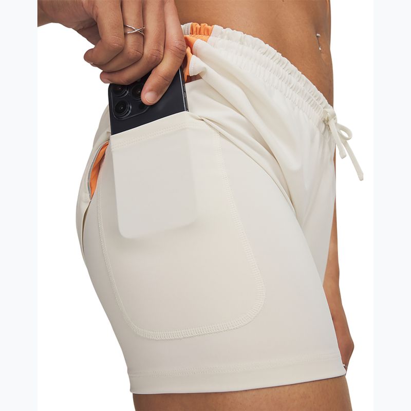 Шорти для бігу жіночі Under Armour Velociti Pro 4" 2N1 Shorts stone/reflective 4