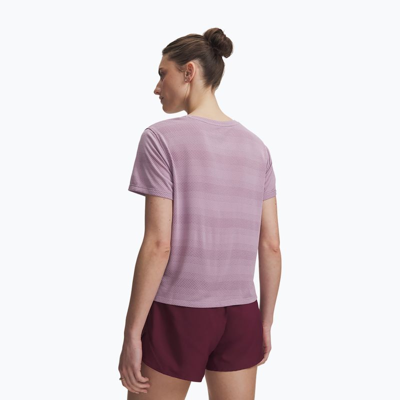 Футболка для бігу жіноча Under Armour Velociti SS mauve pink/reflective 2