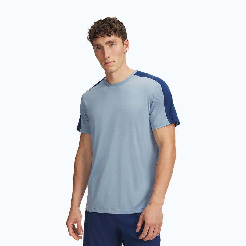 Футболка для бігу чоловіча Under Armour Velociti Reflect blue wind/blackout navy/reflective