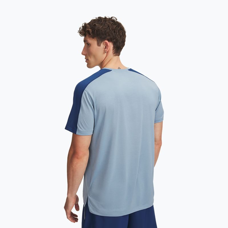 Футболка для бігу чоловіча Under Armour Velociti Reflect blue wind/blackout navy/reflective 2
