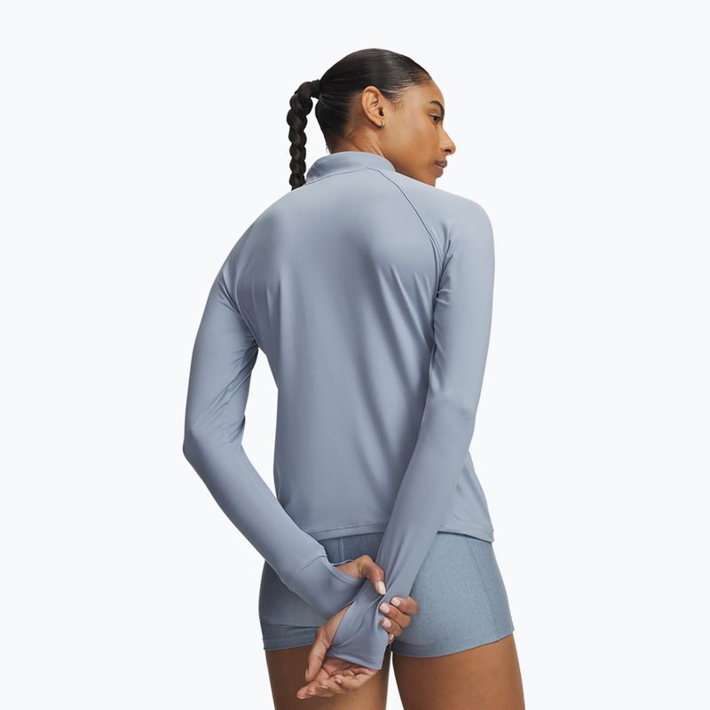 Кофта для бігу жіноча Under Armour Velociti Half Zip blue wind/reflective 2