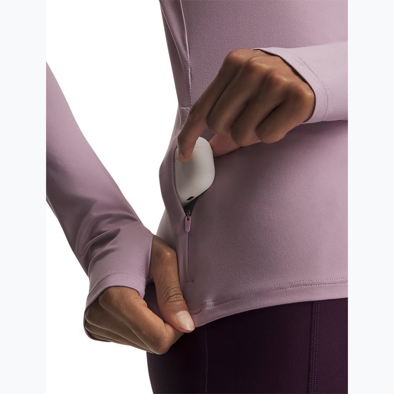 Кофта для бігу жіноча Under Armour Velociti Half Zip mauve pink/reflective 3