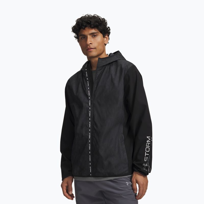 Куртка для бігу чоловіча Under Armour Velociti Storm Jacket ultimate black/reflective