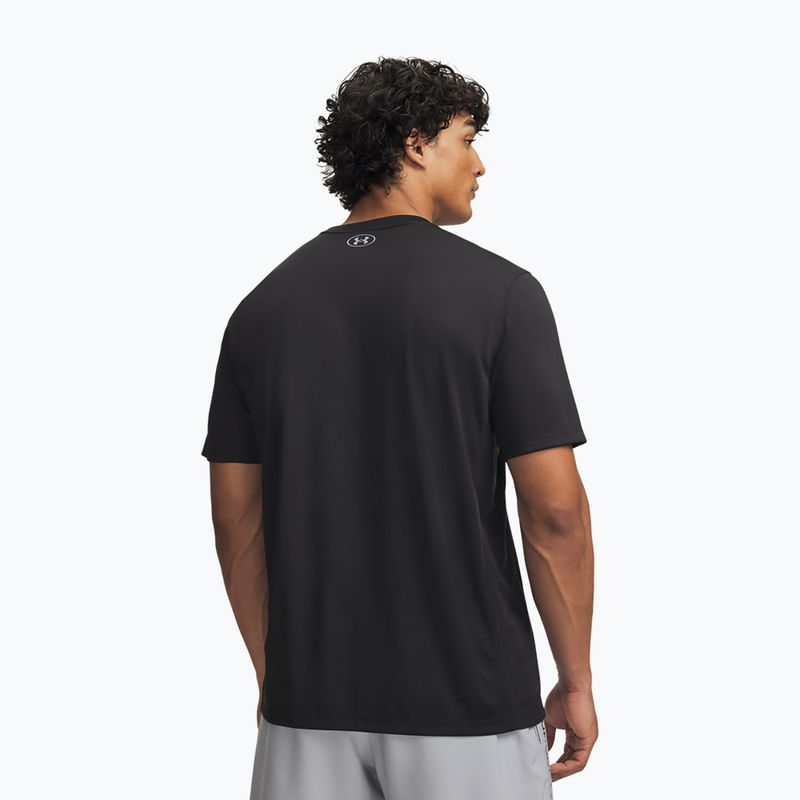 Футболка для тренувань чоловіча Under Armour Tech Utility SS black/steel 2