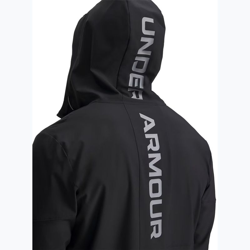 Куртка для тренувань чоловіча Under Armour Tech Utility Woven Jacket black/black/steel 3
