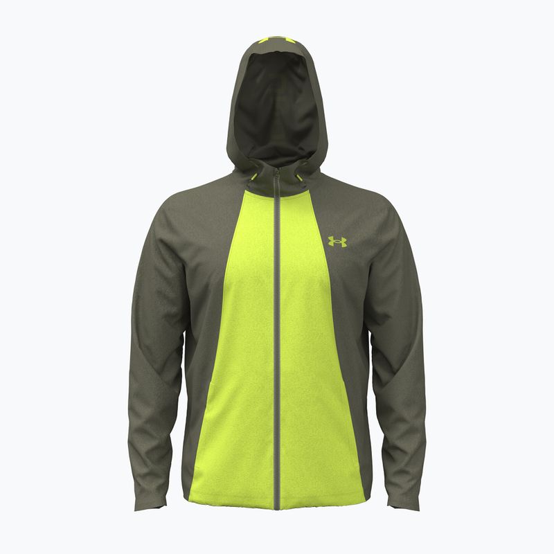 Куртка для тренувань чоловіча Under Armour Tech Utility Woven Jacket marine od green/green citrine/green citrine