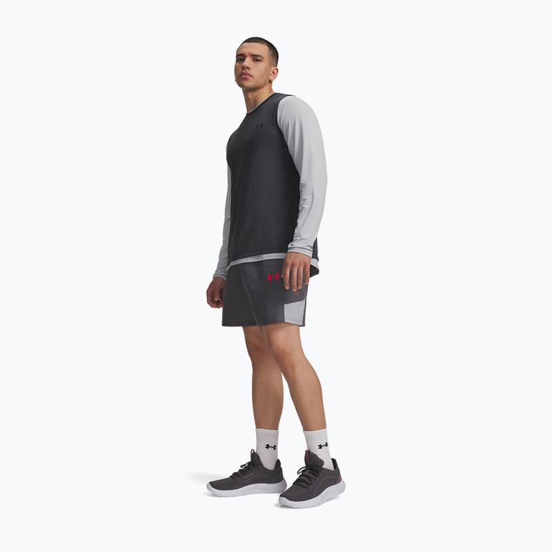 Шорти для тренувань чоловічі Under Armour Tech Utility Shorts castlerock/mod gray/racer red 2