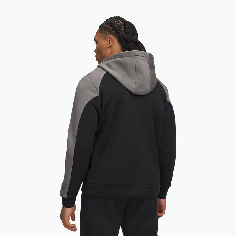 Кофта чоловіча Under Armour Armour Fleece Winter ultimate black/clay green/white 2