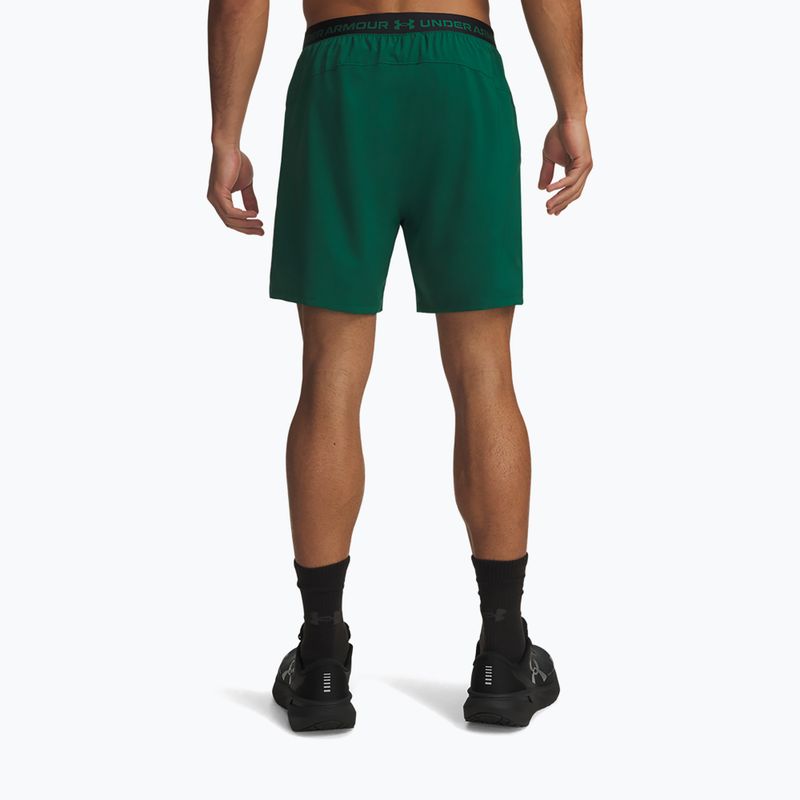Шорти для тренувань чоловічі Under Armour Vanish Woven 2.0 Shorts campus ivy/white 3