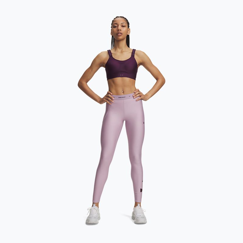 Легінси для тренувань жіночі Under Armour HeatGear Novelty Leggings mauve pink/ox blood 2