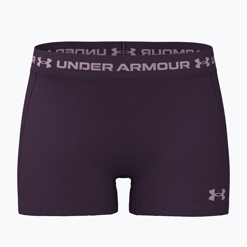 Шорти для тренувань жіночі Under Armour HeatGear Shorty purple echo/mauve pink