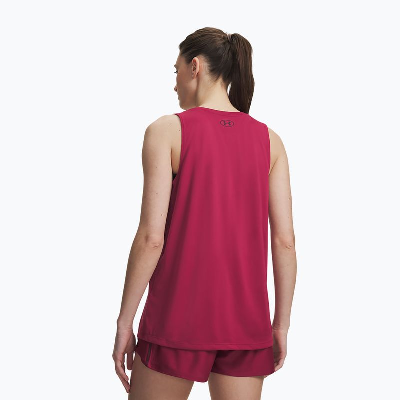 Футболка для тренувань жіноча Under Armour Tech Tank Solid claret/ox blood 2