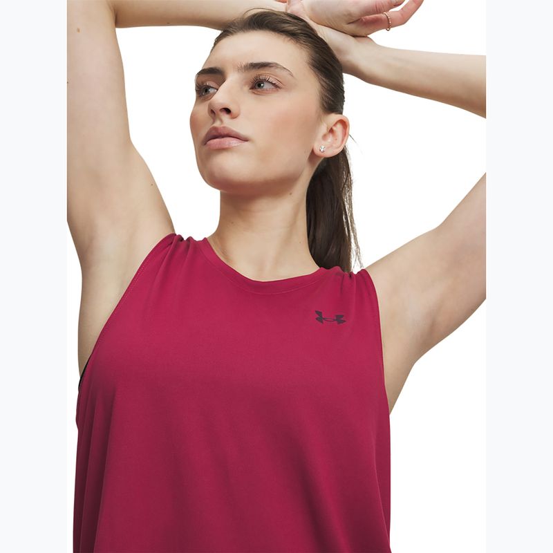 Футболка для тренувань жіноча Under Armour Tech Tank Solid claret/ox blood 3
