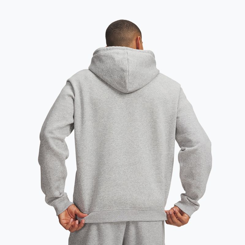 Кофта чоловіча Under Armour Rival Fleece Hoodie mod gray light heather/white 2
