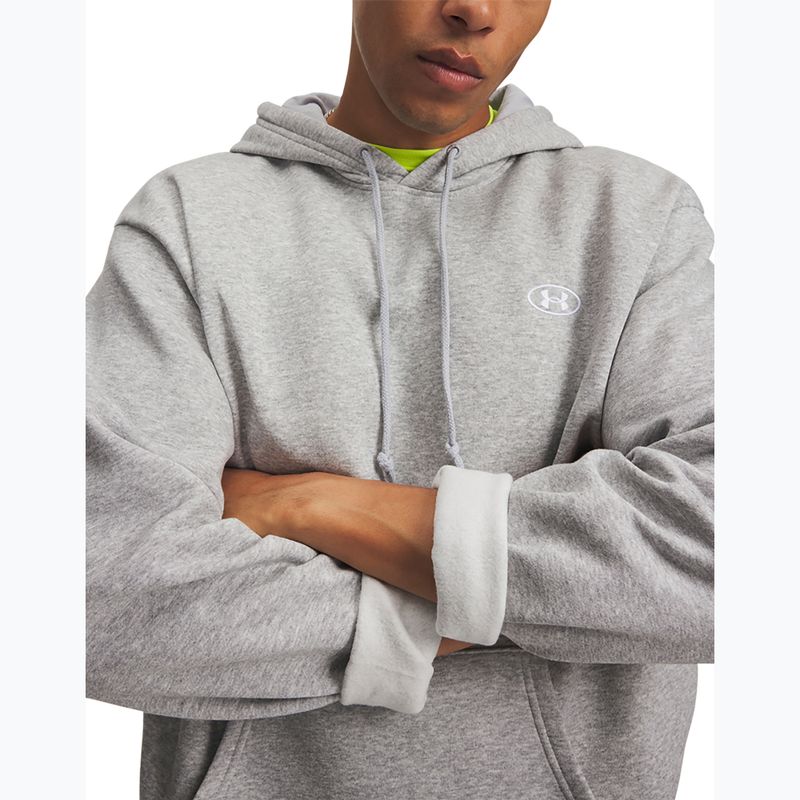 Кофта чоловіча Under Armour Rival Fleece Hoodie mod gray light heather/white 3