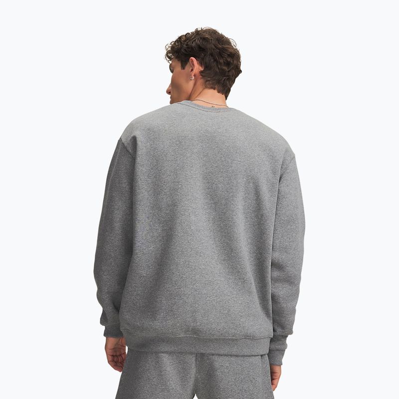 Кофта чоловіча Under Armour Rival Fleece Crew castlerock light heather/white 2