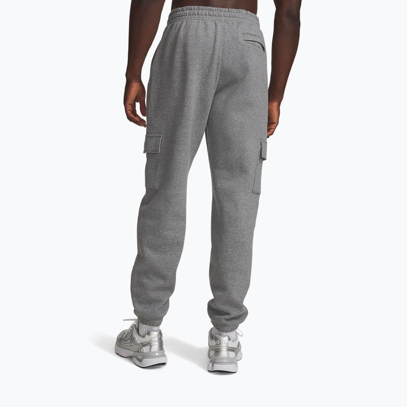 Штани чоловічі Under Armour Rival Fleece Cargo castlerock light heather/white 3