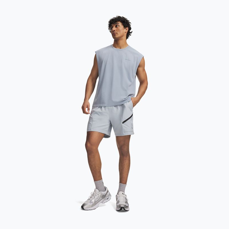 Шорти для тренувань чоловічі Under Armour Unstoppable Woven Shorts blue fog/black 2