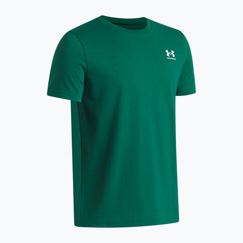Футболка дитяча Under Armour Sportstyle Left Chest campus ivy/white 3