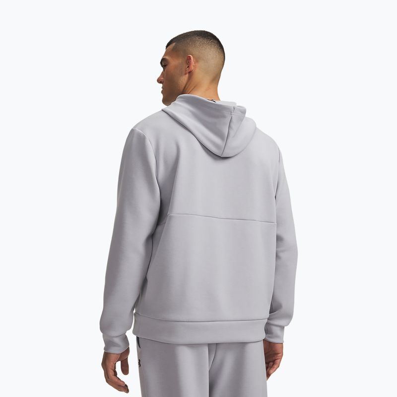 Кофта чоловіча Under Armour Flex Fleece Hoodie mod gray/black 2
