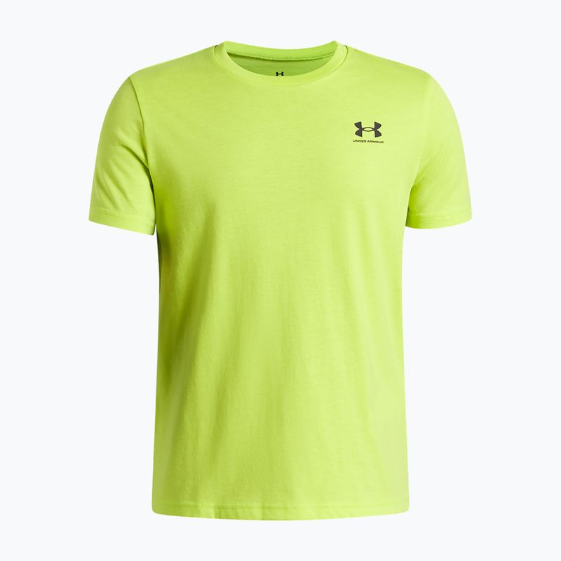 Футболка дитяча Under Armour Sportstyle Left Chest green citrine/black