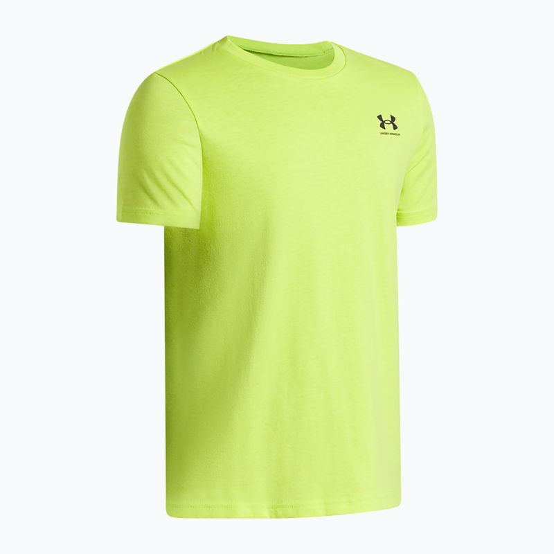 Футболка дитяча Under Armour Sportstyle Left Chest green citrine/black 3
