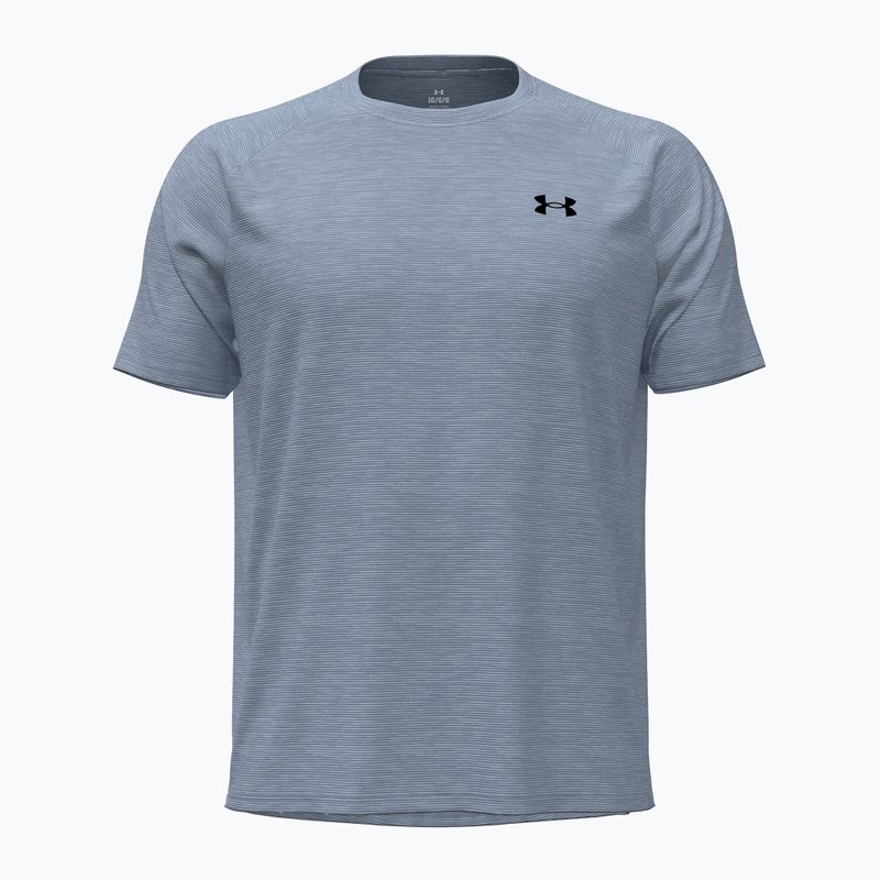 Футболка для тренувань чоловіча Under Armour Tech Textured blue wind/black 5